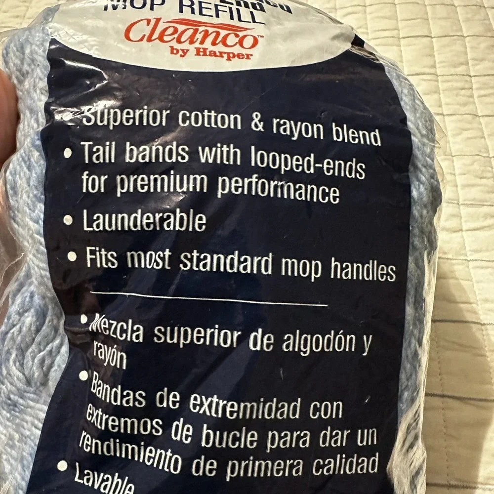 Clean Co By Harper Large Blended Looped-end‎ Mop Refill
